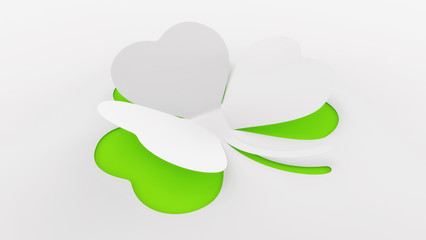 Paper Shamrock Illustration