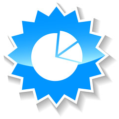 Diagram blue icon