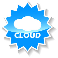 Cloud blue icon