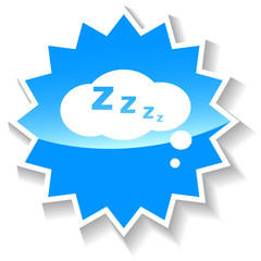 Sleep blue icon