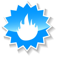 Fire blue icon