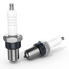 3d detailed sparkplugs illustration