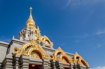 Golden stupa at Doi Mae Salong, Thailand.