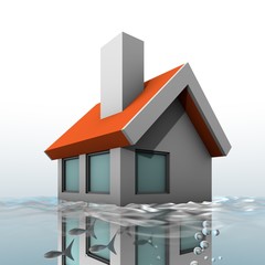 Huis in het water