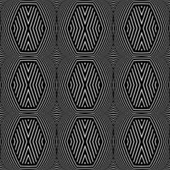 Obraz premium Seamless geometric texture. Op art pattern.