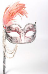 masquerade mask studio cutout on white background