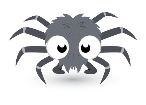 Cute Tiny Spider Vector