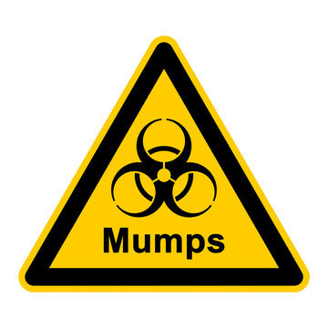 wso143 WarnSchildOrange - Biogefährdung - Mumps - g3267