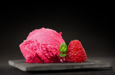 glace framboise