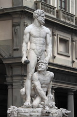 Statue of Hercules and Caucus in Florence, Italy