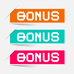 Bonus Labels - Stickers Vector Set