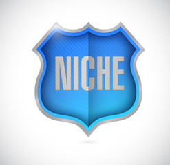 niche shield illustration design