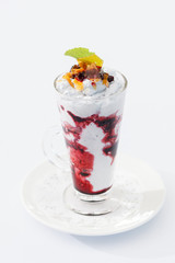 dessert with berries