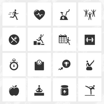 Fitness and Health Icons