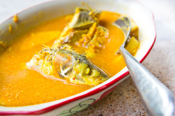 Spicy fish curry, Thai food