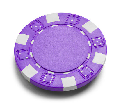 Purple Poker Chip