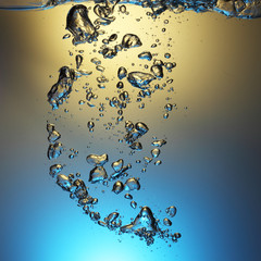 Water with bubbles