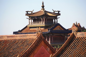 Detalle arquitectura antigua oriental
