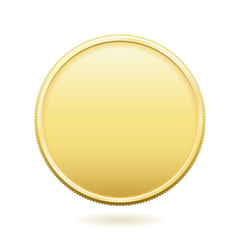 Gold Coin with Copy Space