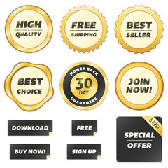 Fototapeta premium Gold Labels