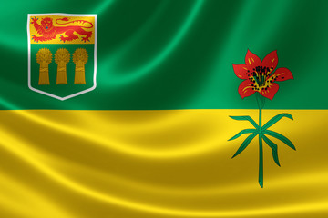Saskatchewan Provincial Flag of Canada