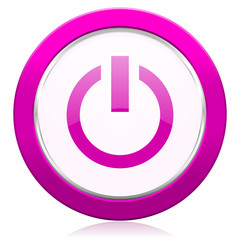 power violet icon on off sign