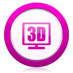 3d display violet icon