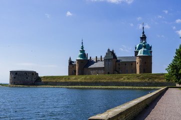 Castle situated on the seafront in Sweden. © annalovisa