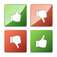 Thumb Up and Thumb Down Icons