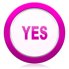 yes violet icon