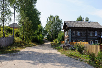 Street in small provincial Russian town