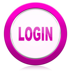 login violet icon