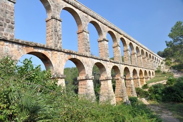 Fototapeta na wymiar Pont de les Ferreres in Tarragona