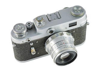 Fototapeta na wymiar Obsolete film camera