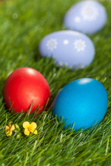 Fototapeta na wymiar Easter eggs - easter decoration