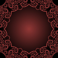 Frame for text in the Indian style.