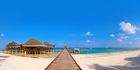 Tropical Maldives island