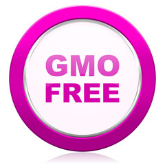 gmo free violet icon no gmo sign