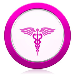 emergency violet icon hospital sign