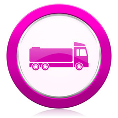 truck violet icon cargo sign