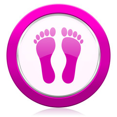 foot violet icon