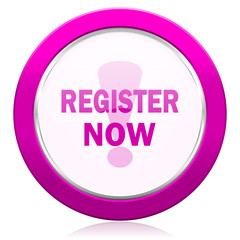 register now violet icon