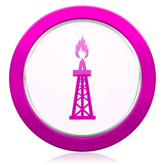 gas violet icon oil sign