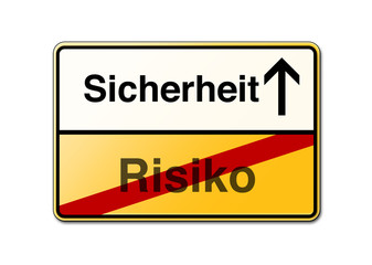 Wegweiser Sicherheit Risiko