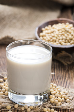 Glass with Soy Milk