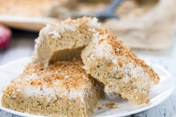 Fresh baked Coconut Cake