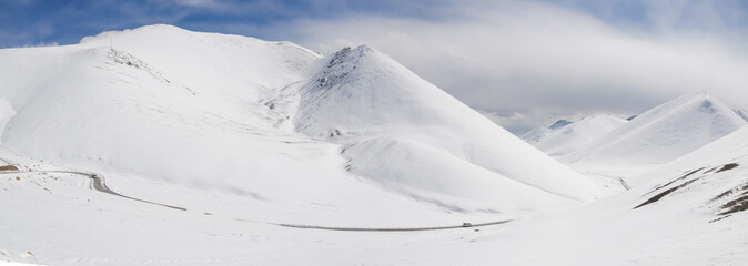 Tibet landscape panorama