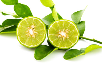 Kaffir lime fresh isolated.
