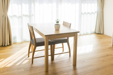 Fototapeta na wymiar テーブルと椅子