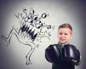 Child faces a virus